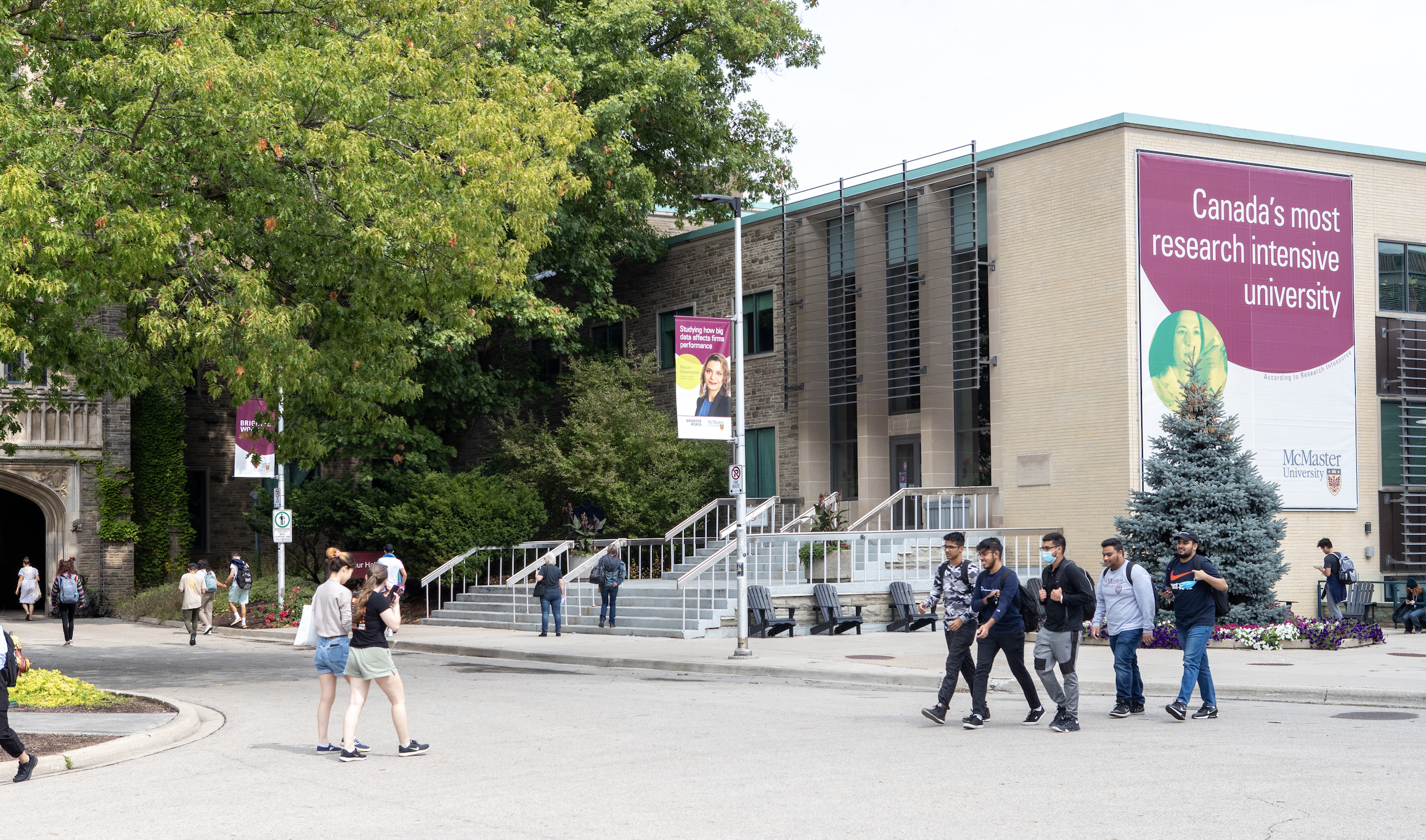 Students on McMaster Campus
