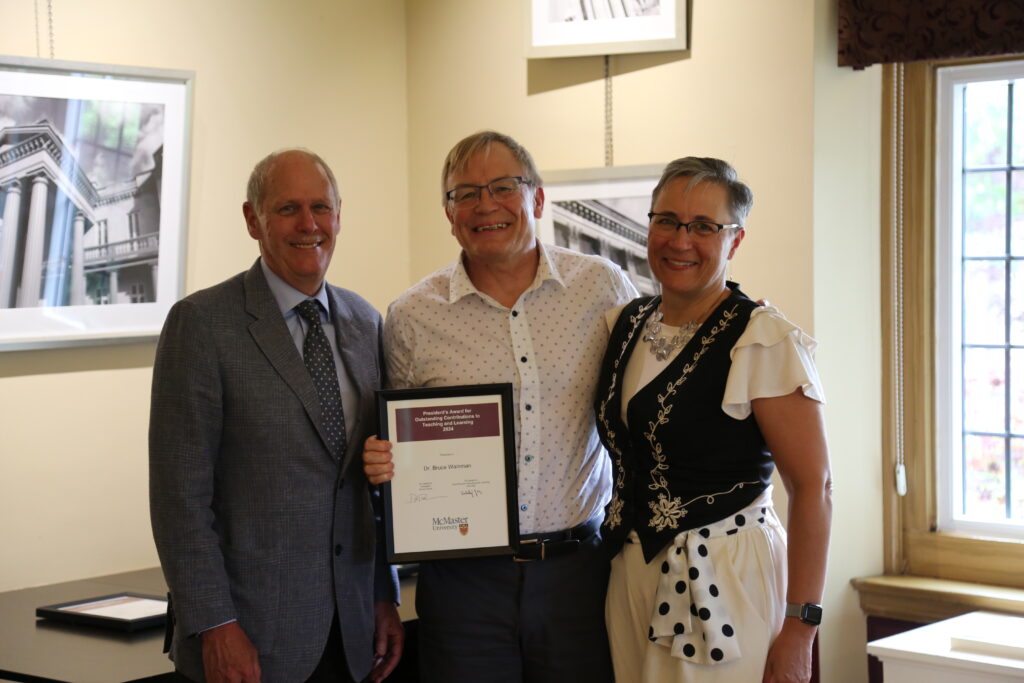 Left to right: David Farrar, Bruce Wainman, Cheryl Main.