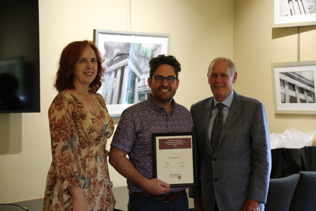 Left to right: Michelle MacDonald, Sean Park, David Farrar