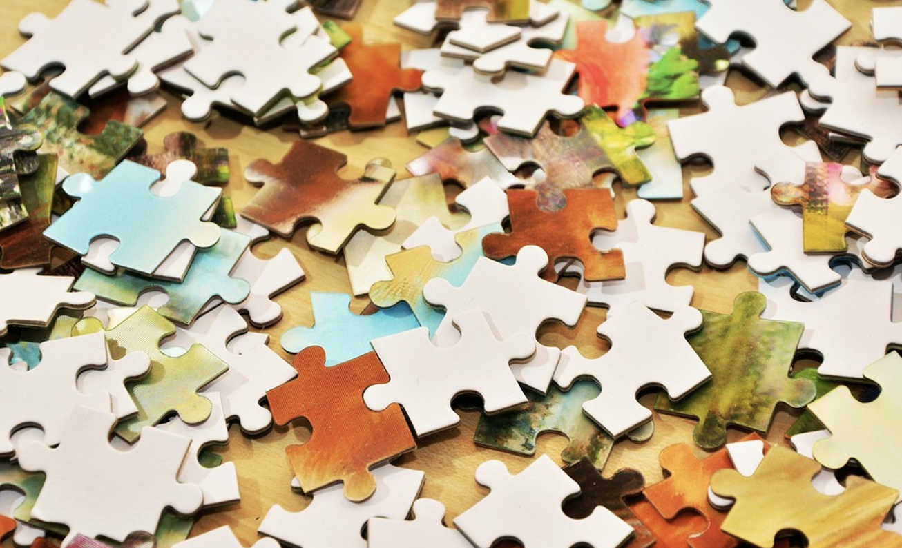 Jigsaw puzzle pieces