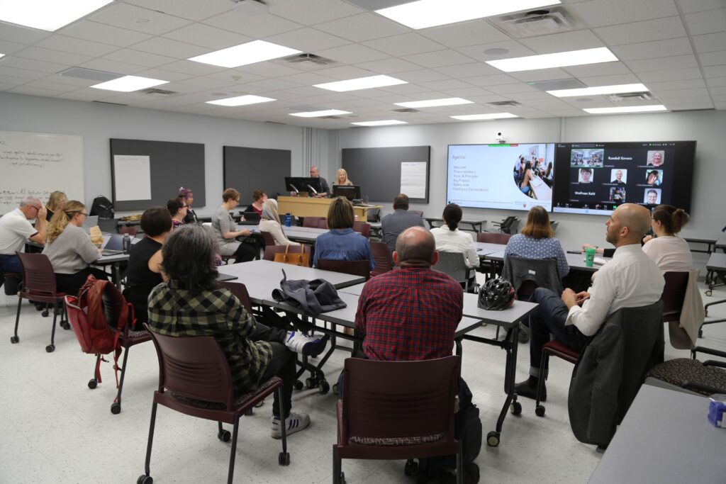 Participants attend the Digital Learning Strategic Framework event during Teaching and Learning Month.
